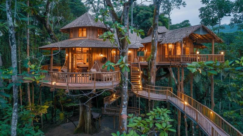 Custom-Built Tree House